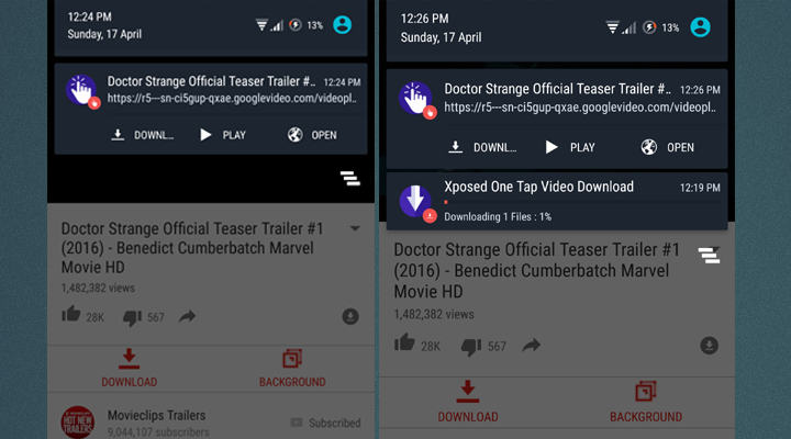 One tap youtube module
