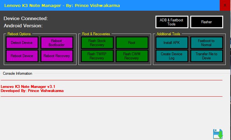 Root Lenovo K3 Note on Marshmallow with K3 Note Manager