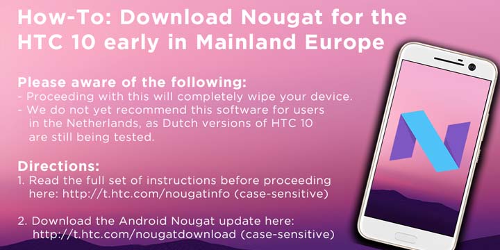 Download HTC 10 Android Nougat Firmware