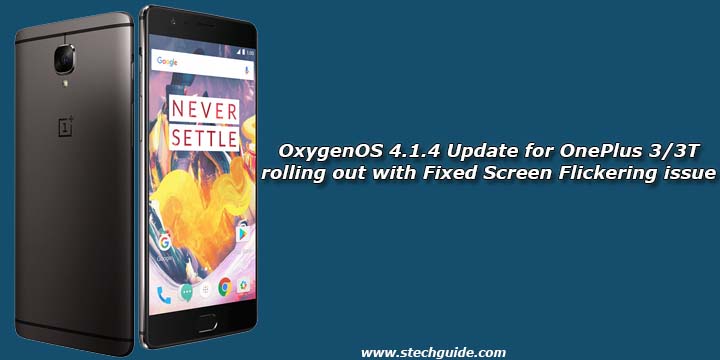 OxygenOS 4.1.4 Update for OnePlus 3/3T