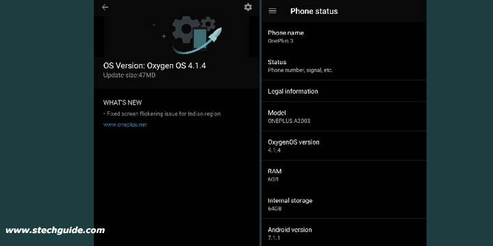 OxygenOS 4.1.4 Update