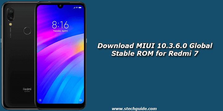 Download MIUI 10.3.6.0 Global Stable ROM for Redmi 7