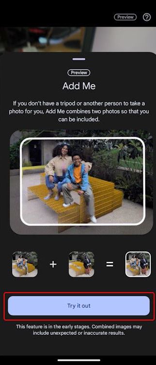 Add Me Feature on Google Pixel
