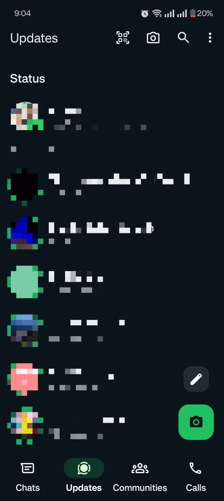 Vertical WhatsApp Status Layout