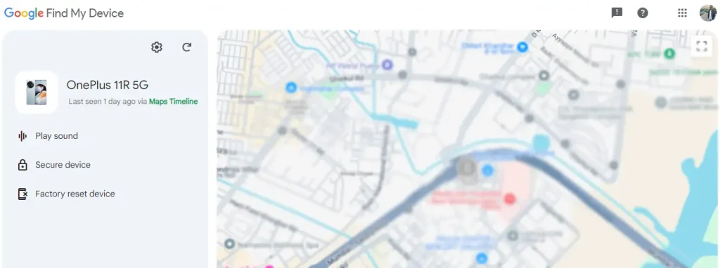 Google Find my device