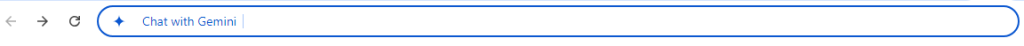 Access Gemini From the Chrome Address Bar