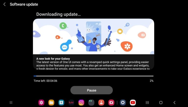 One UI 6.1 for Galaxy Tab A7 Lite