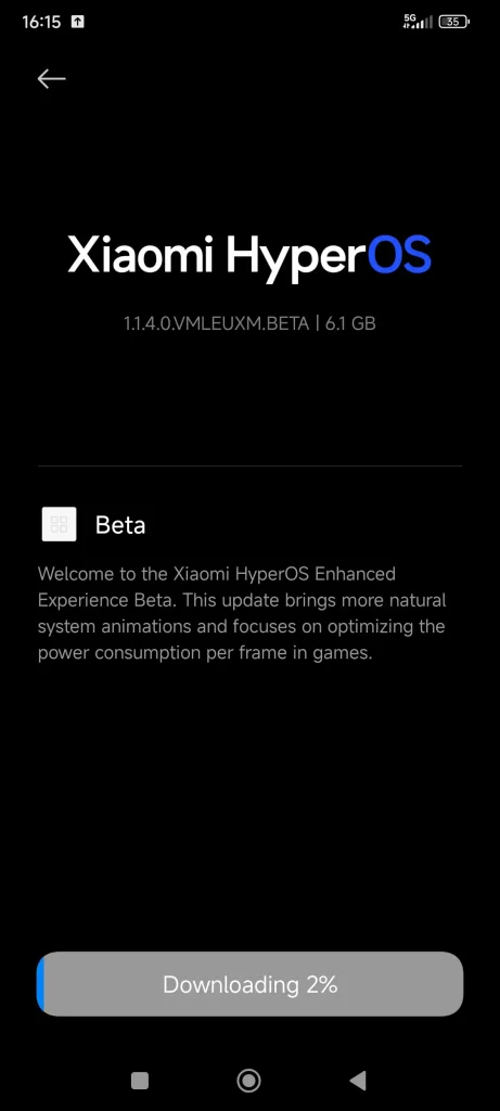 Xiaomi 13T Pro HyperOS Enhanced Experience Beta
