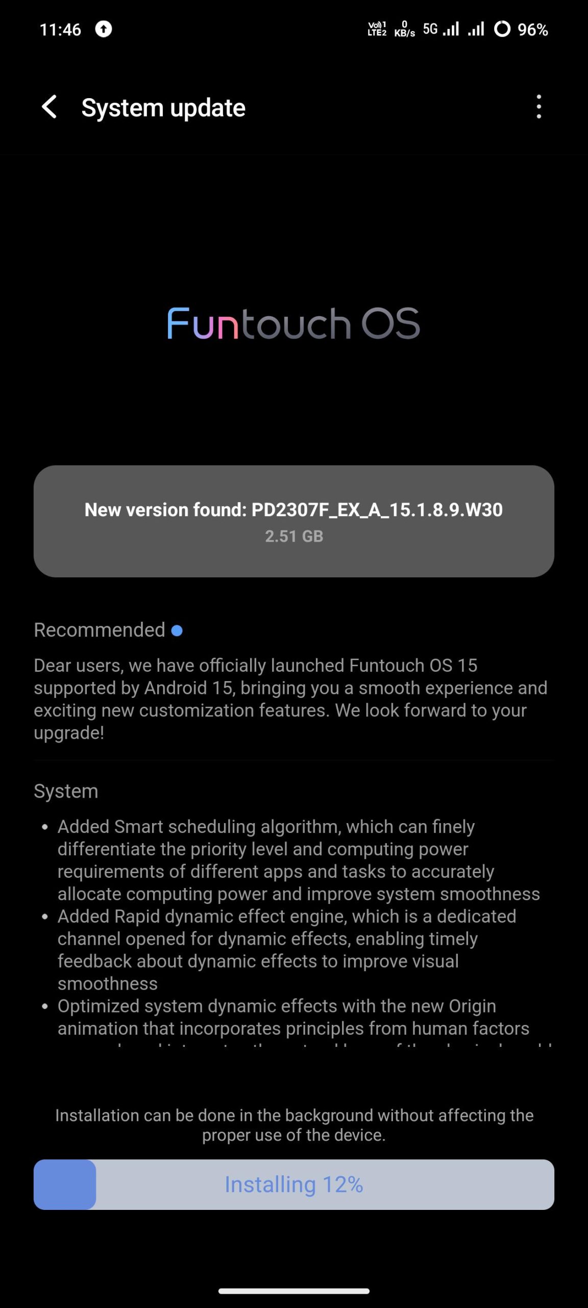 Android 15 for iQOO 12