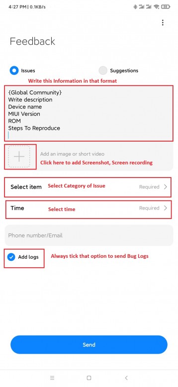 Beta tester feedback