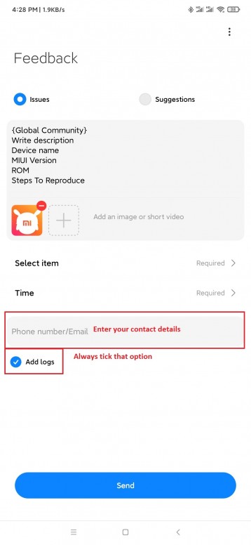 Beta tester feedback