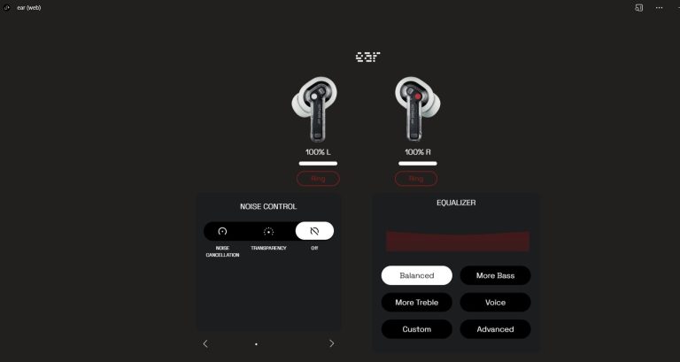 Control Nothing Earbuds From Your Browser