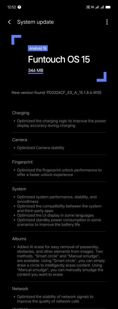 FunTouchOS 15 Second Beta Update