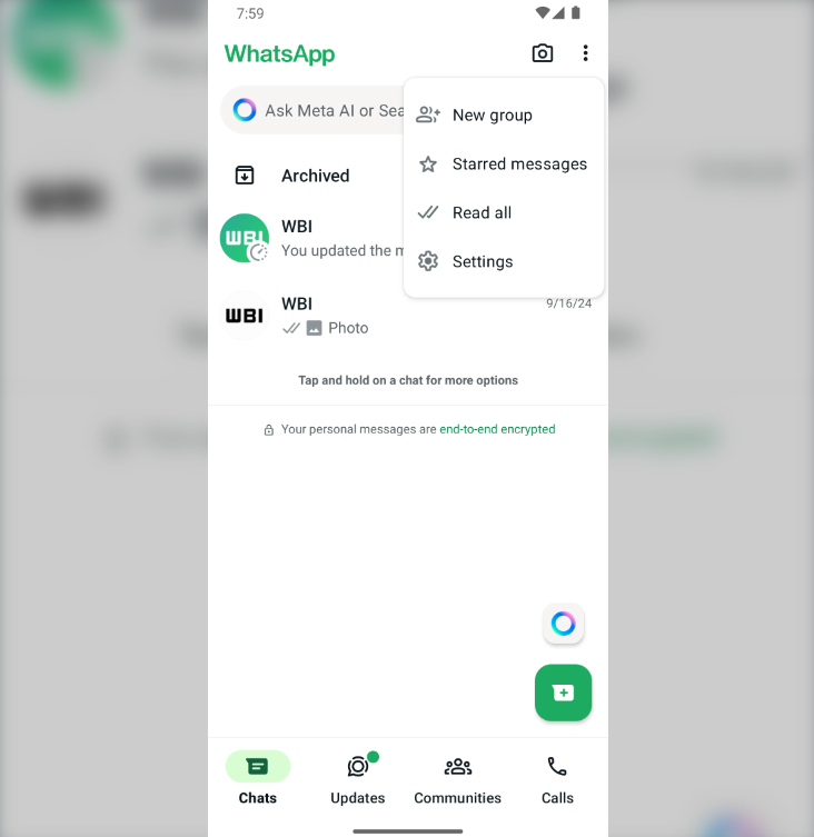 Use WhatsApp Read All Messages Feature