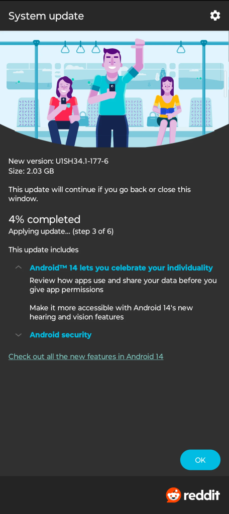 Android 14 Update for Moto Edge 30 Pro