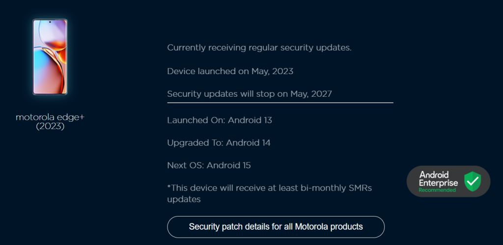 List of Motorola Phones Eligible for Android 15 Update