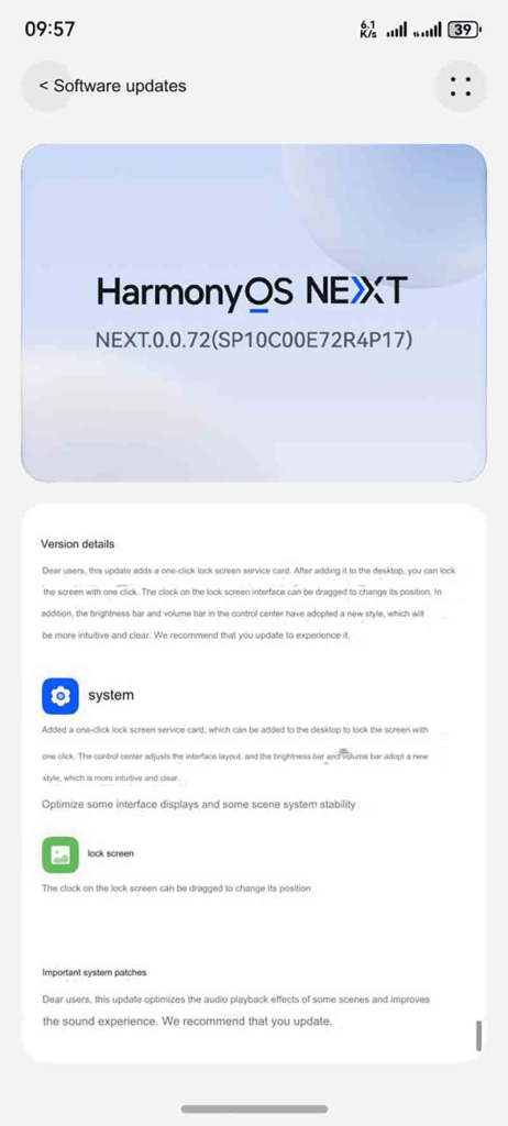 HarmonyOS NEXT.0.0.72