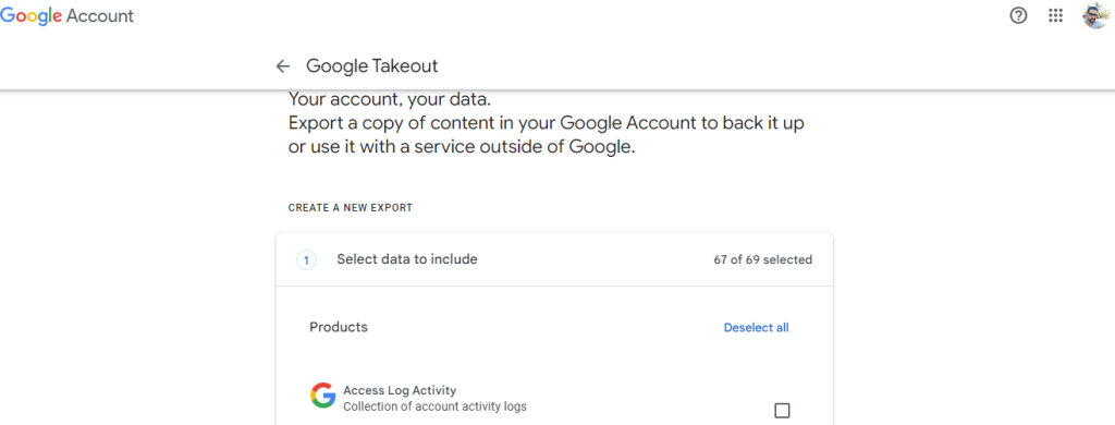 Google Takeout