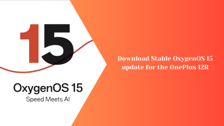 stable OxygenOS 15 update for the OnePlus 12R
