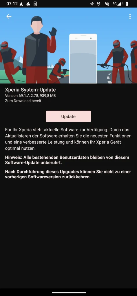 Android 15 Update for Xperia 1VI