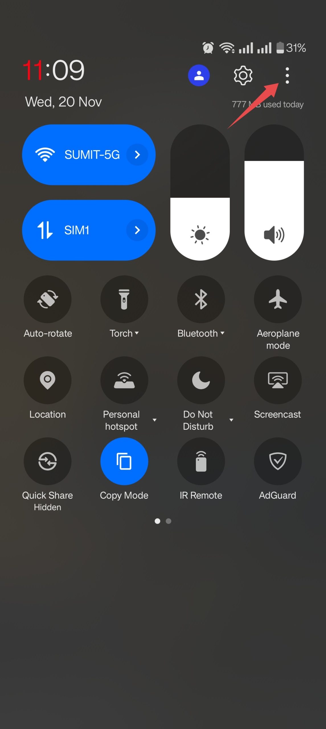 Add KineStop to Quick Settings