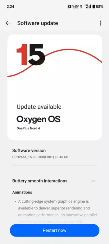 OnePlus Nord 4 OxygenOS 15