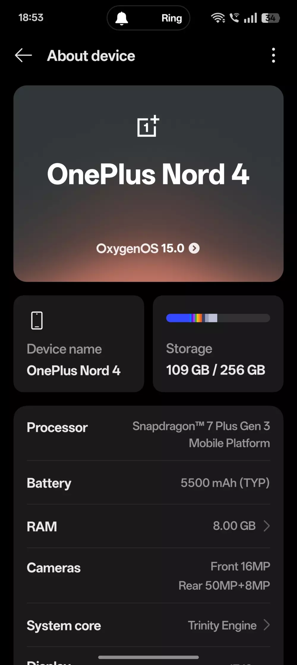 OnePlus Nord 4 OxygenOS 15