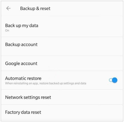 Restore the files through your Gmail address