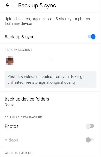 Restore using Backup Using Google Drive and Google Photos