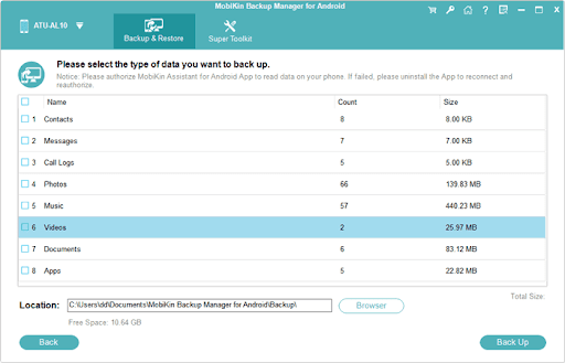 data backup via MobiKin