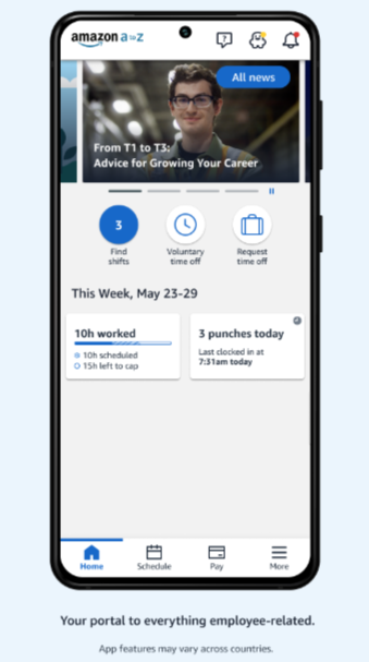 Manage Amazon A to Z App