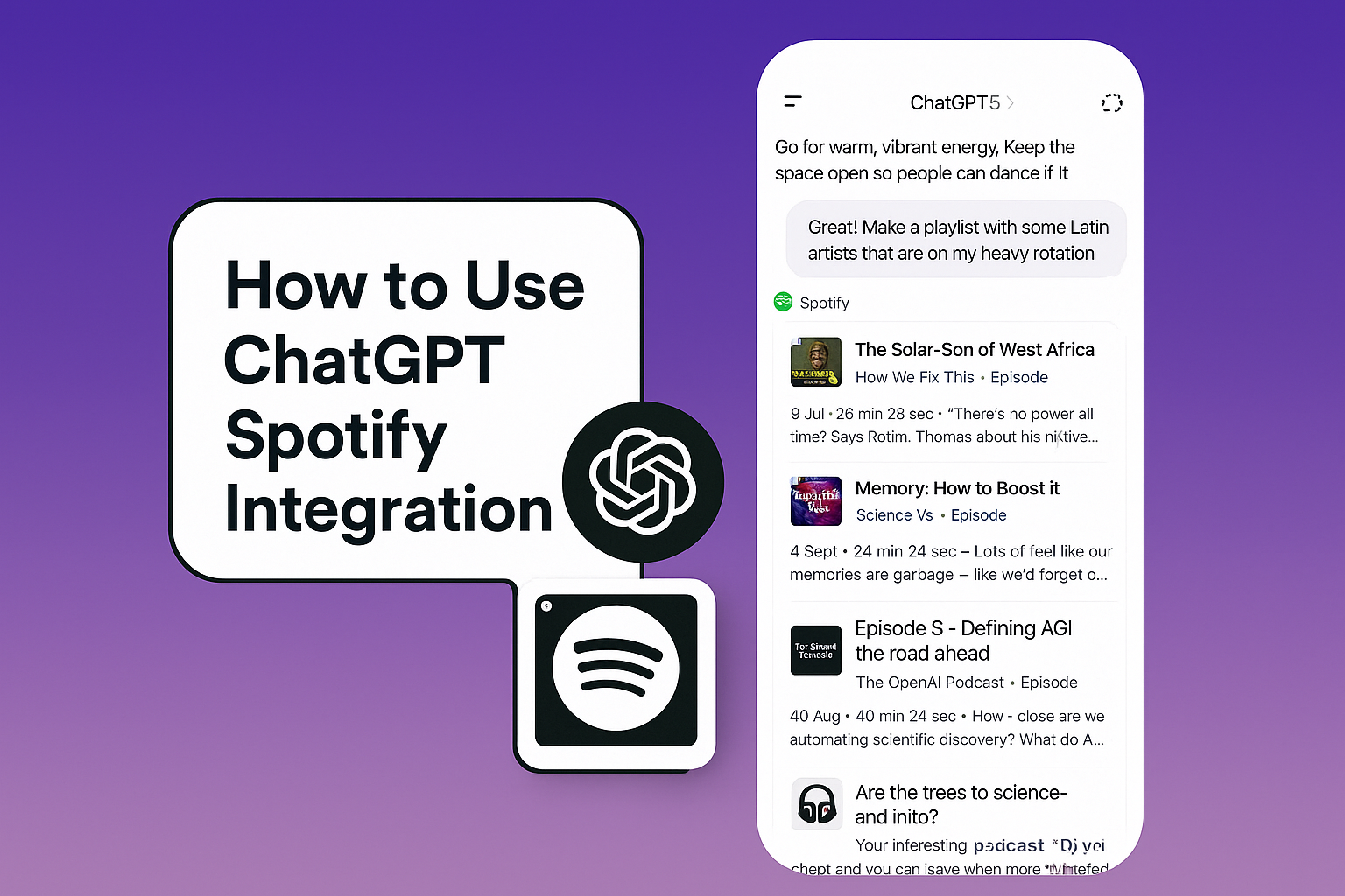 How to Use ChatGPT Spotify Integration 