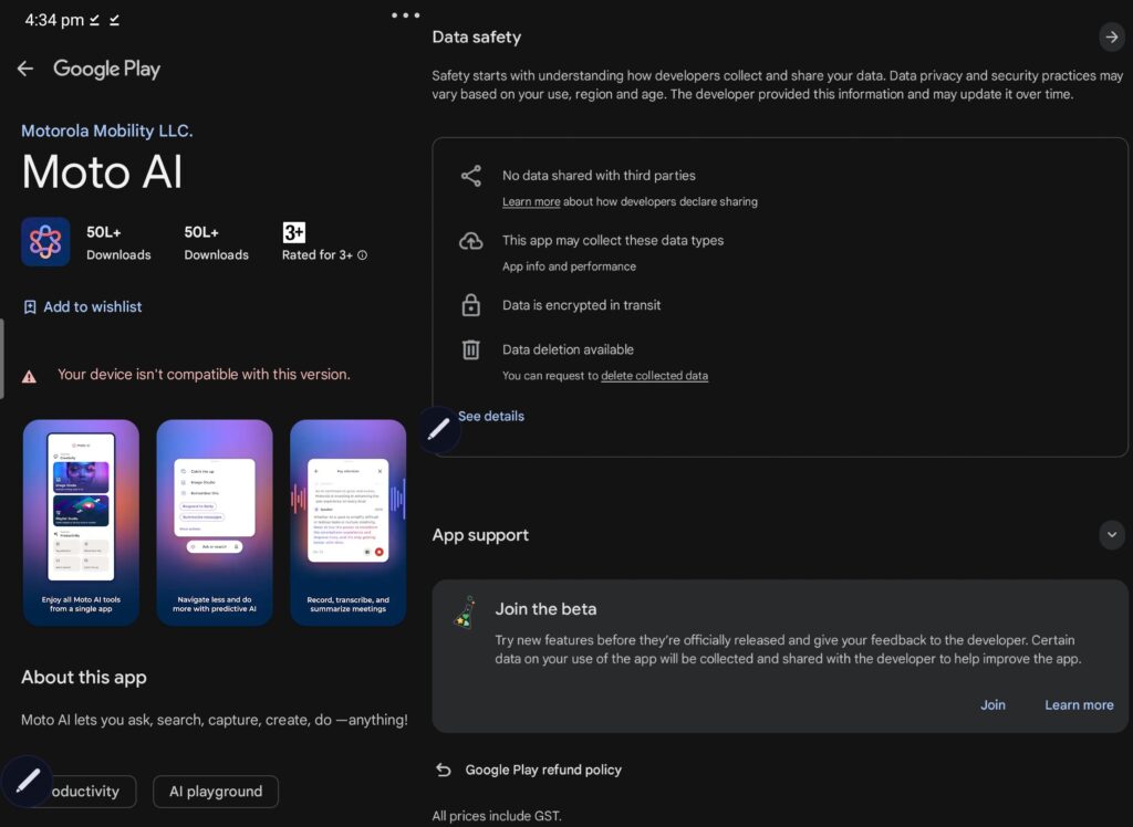 Join the Moto AI Beta Program