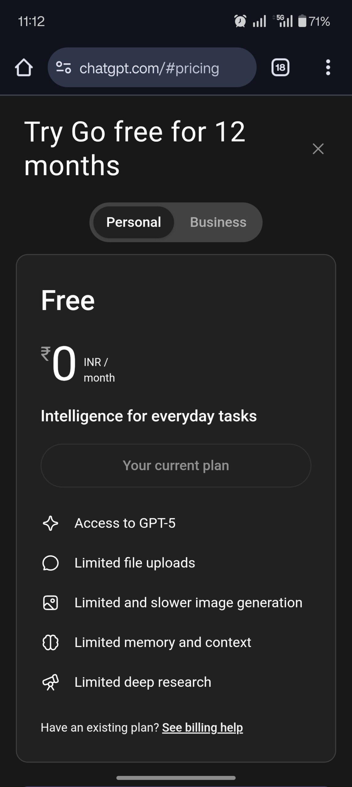 Get ChatGPT Go Free for One Year